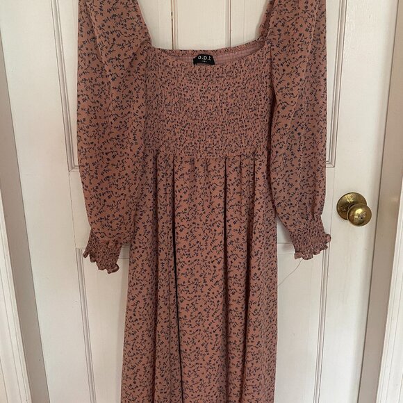 o.p.t Classic Smocked Maxi Dress - Picture 2 of 5